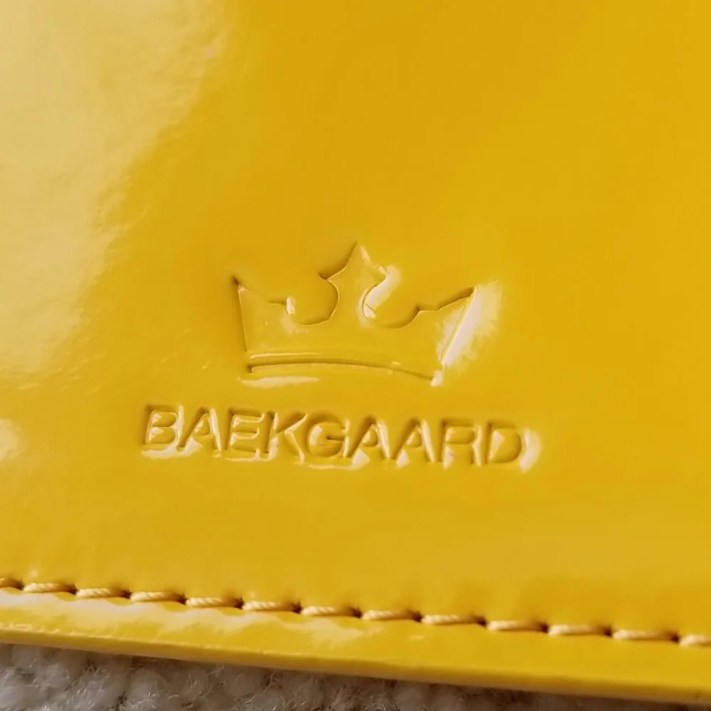 Baekgaard Yellow Vinal Bifold Wallet